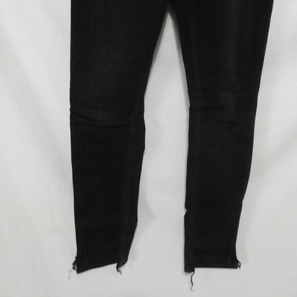 LUCKY BRAND - Bridgette Skinny | 4/27 ankle | Stylish Black Skinny Jeans Raw Hem - Picture 7 of 16